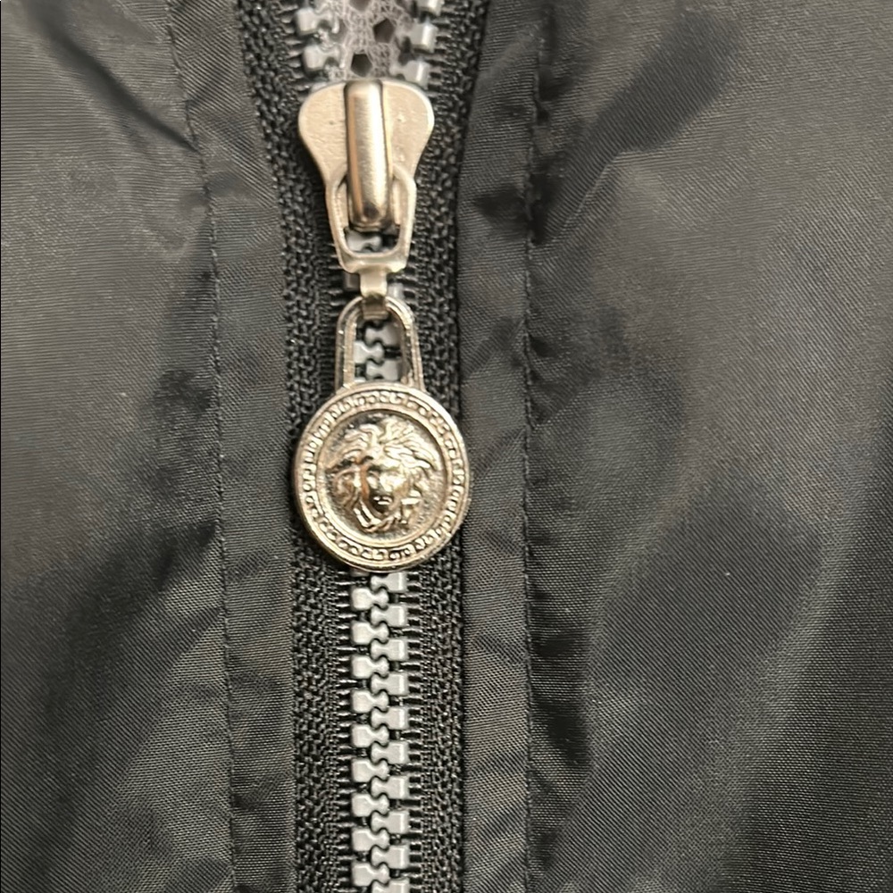Versace Black Windbreaker Jacket - Picture 4 of 8
